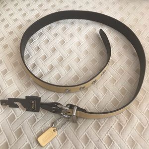 Coach leather belt
